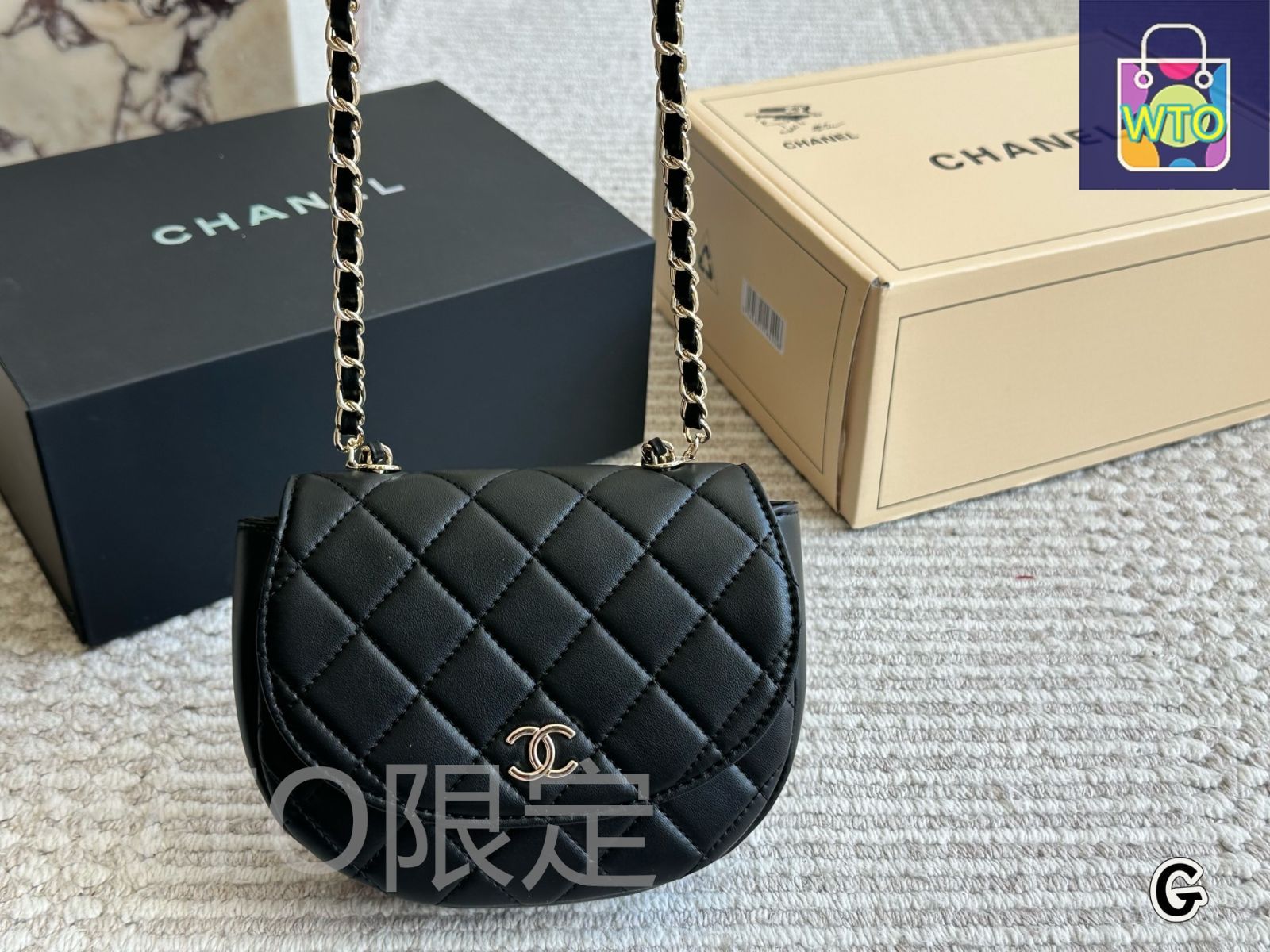 CHANEL 即購入禁止 CHANEL AP3989 雙C方鑽LOGO菱格小羊皮零錢包.黑銀|經典LOGO/菱格