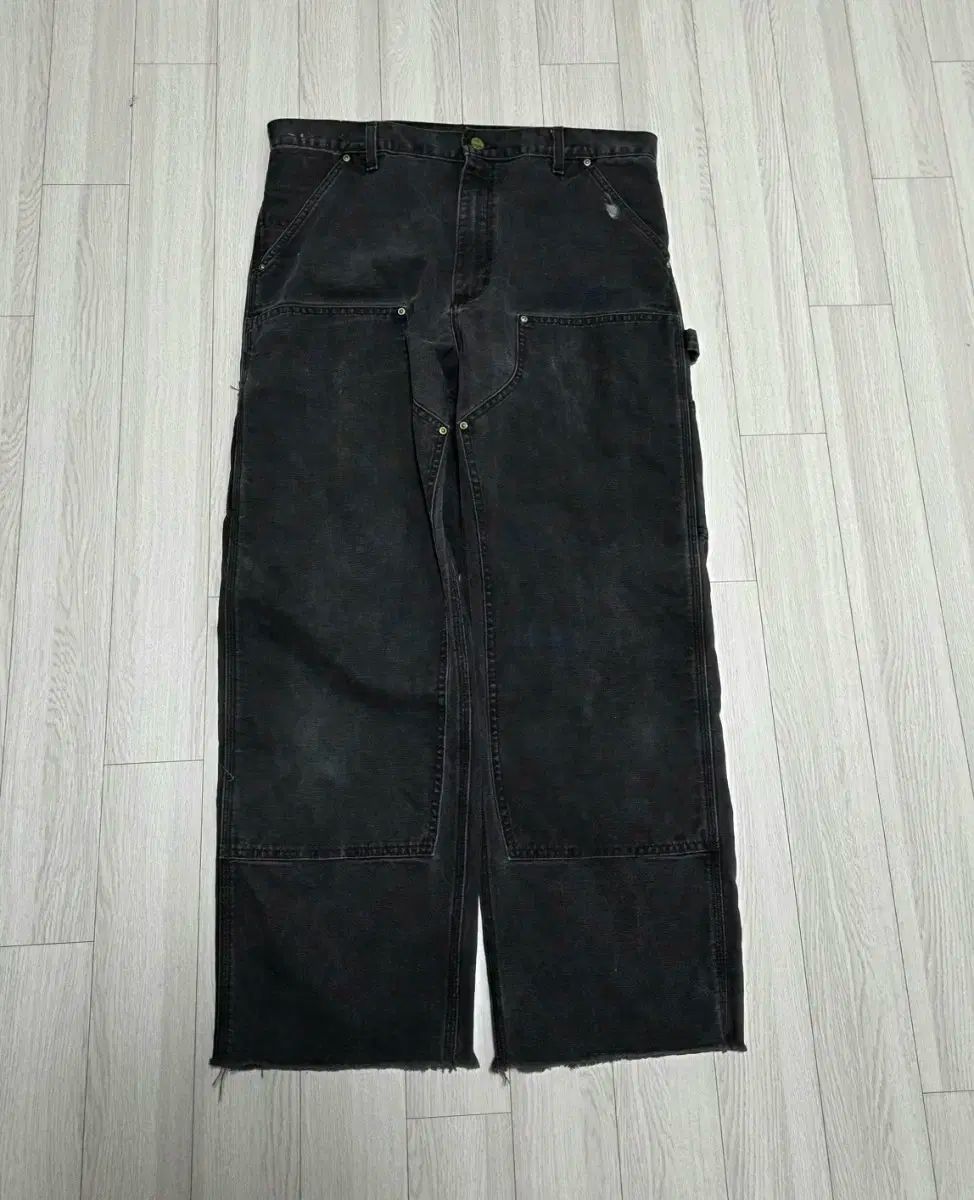 90s Carhartt カーハート ダブルニー 黒 36