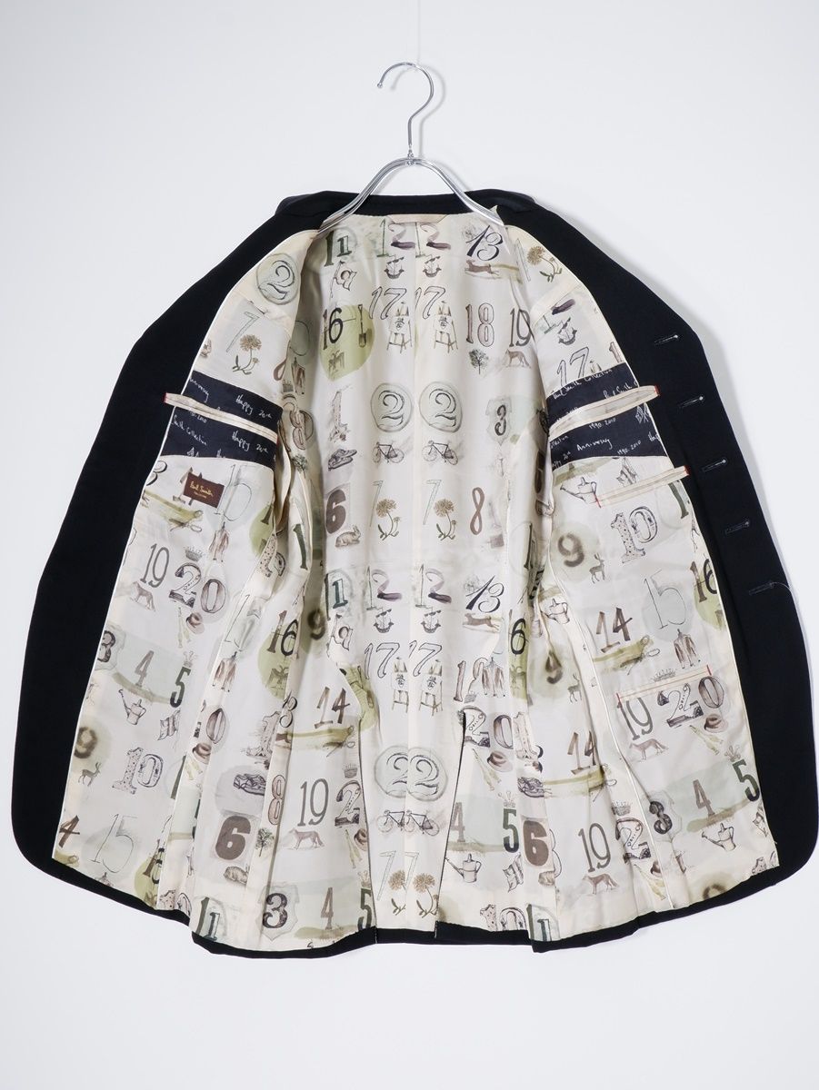 【PaulSmith】ウールジャケット Paul Smith Collectionポールスミス コレクション 裏地 数字柄 ウール