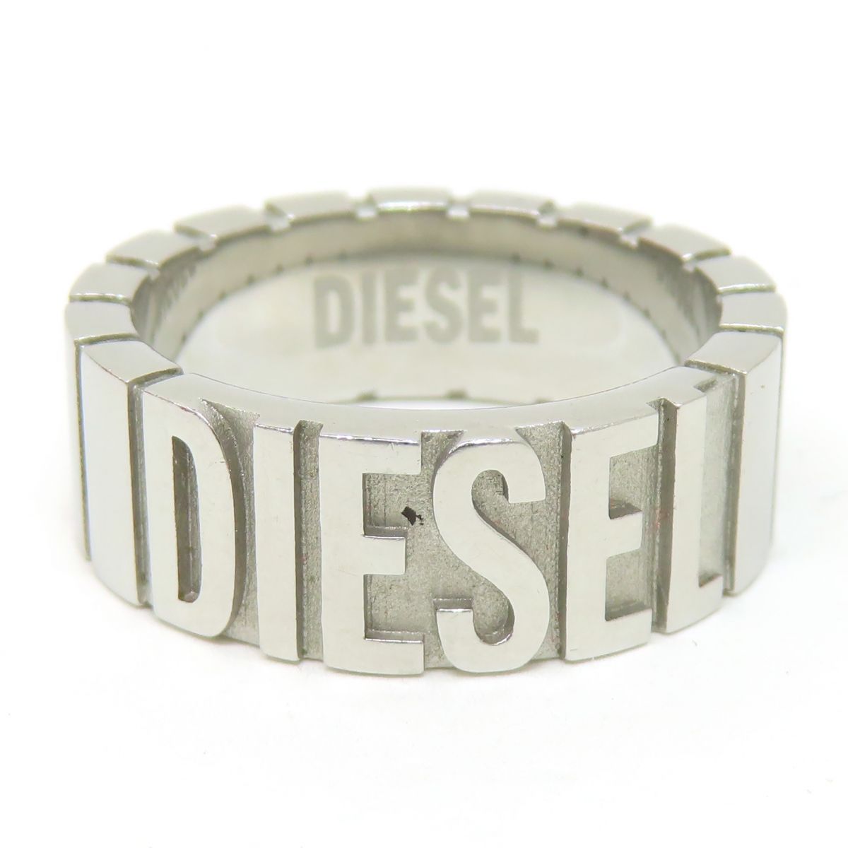 ディーゼル　シルバーリング　18号 DIESEL ディーゼル 指輪 メンズ ステンレス シルバー リング 18