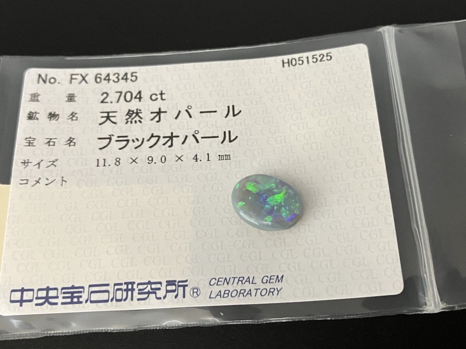 11.8㎜×9.0㎜×4.1㎜ ルース