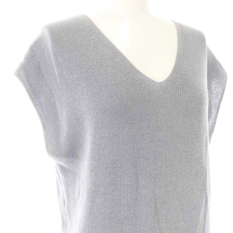 セオリーリュクス theory luxe 25SS BROOME SYNO ニット セーター 038 青 /MI ■OS レディース theory セオリー LUXE リュクス タグ付き 03-0301725 Vネック