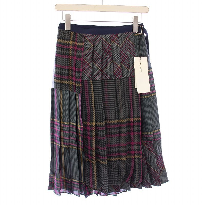 未使用品 サカイ sacai プリーツスカート ミモレ ロング