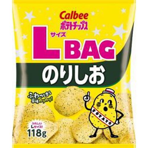 カルビー ポテトチップ LサイズBAG のりしお 118g×12袋