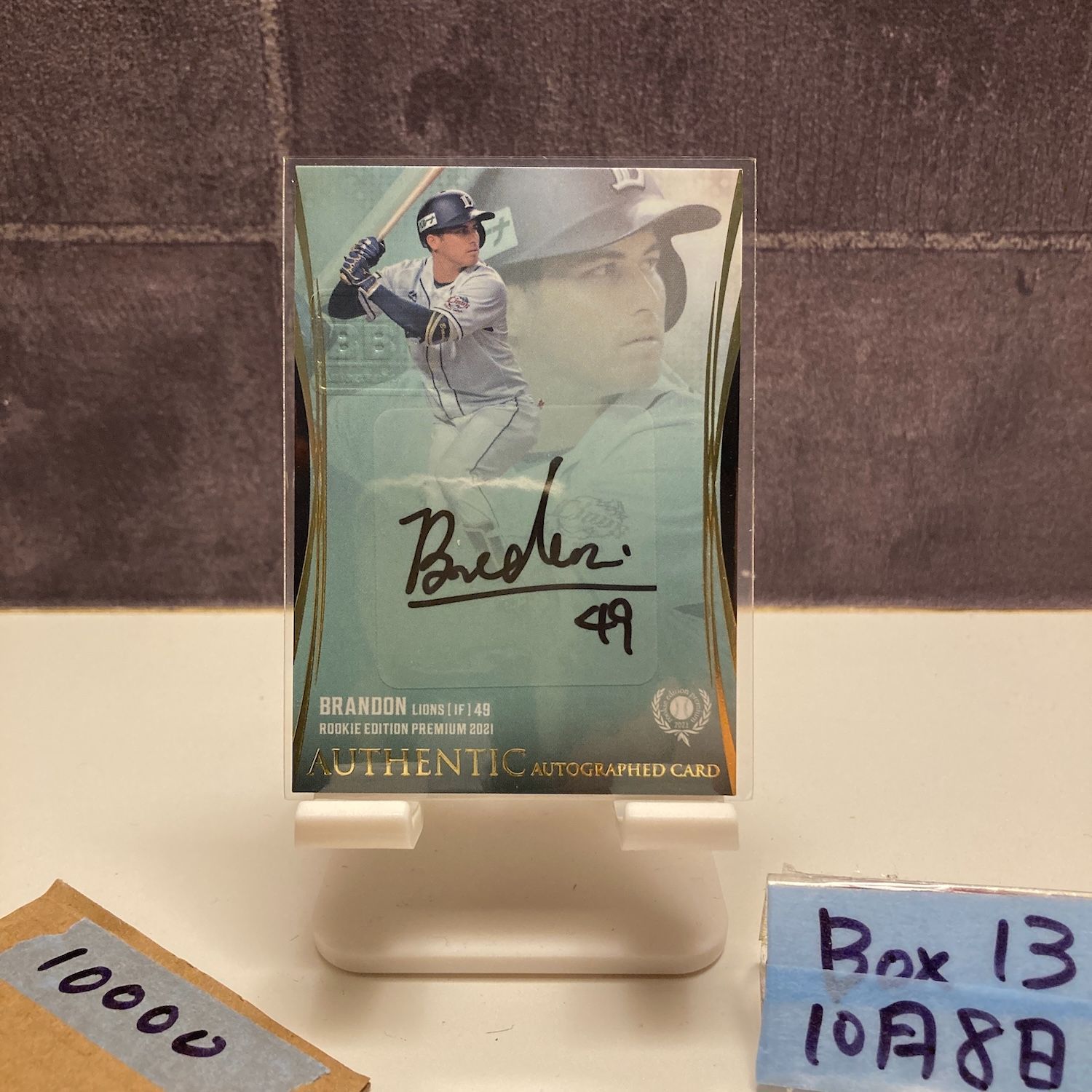 2021 BBM Premium ブランドン Brandon 04|15 直筆サインカード 埼玉西武ライオンズ RC ルーキー Rookie カード