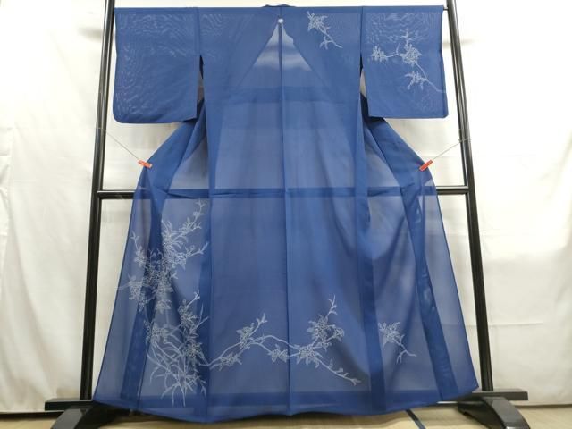 平和屋着物▽男性 紬 単衣 縞 綿 AAAU6461iu