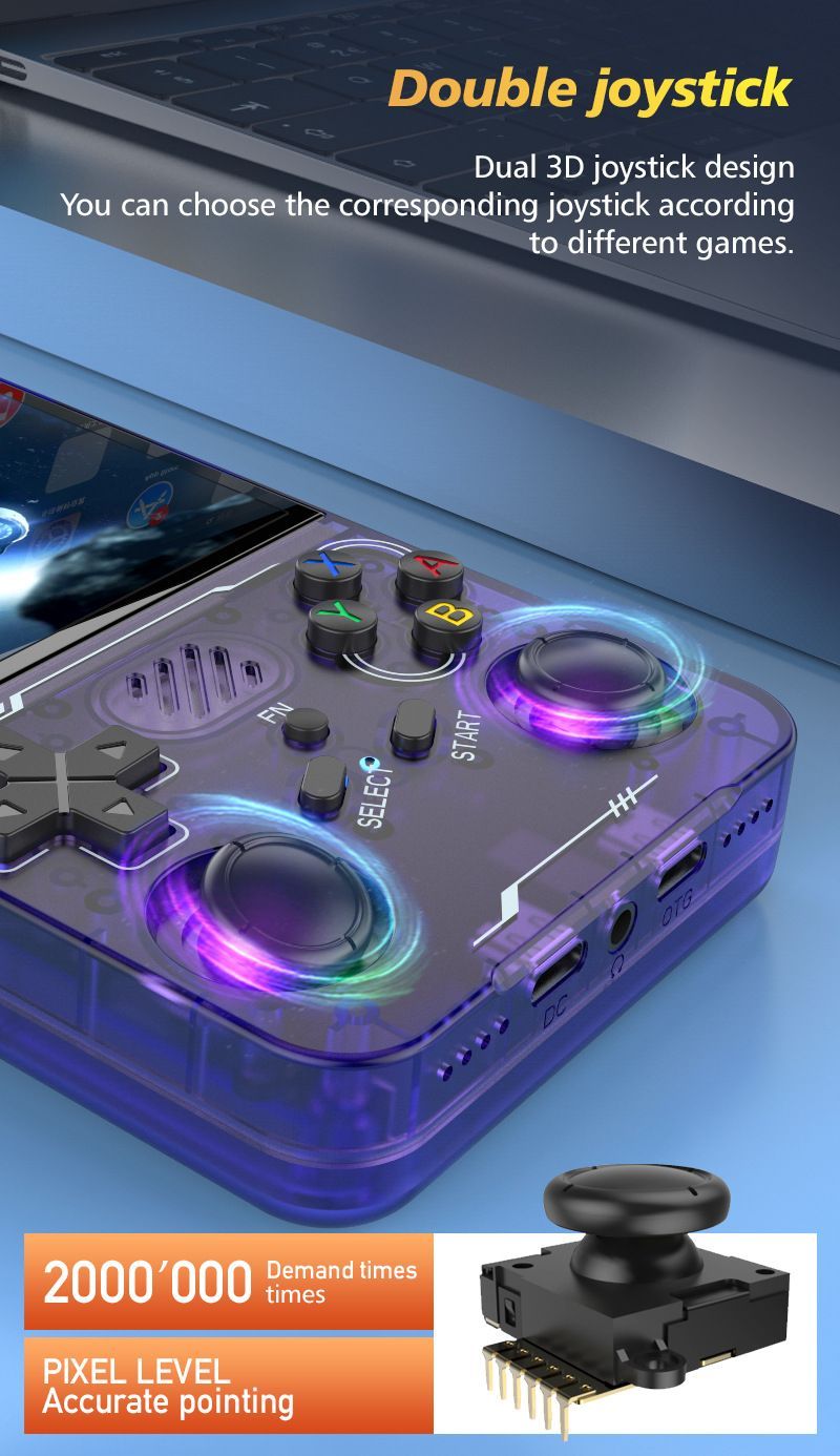 在庫処分】R36XX (128GB) レトロゲーム機・3.5インチIPS大画面