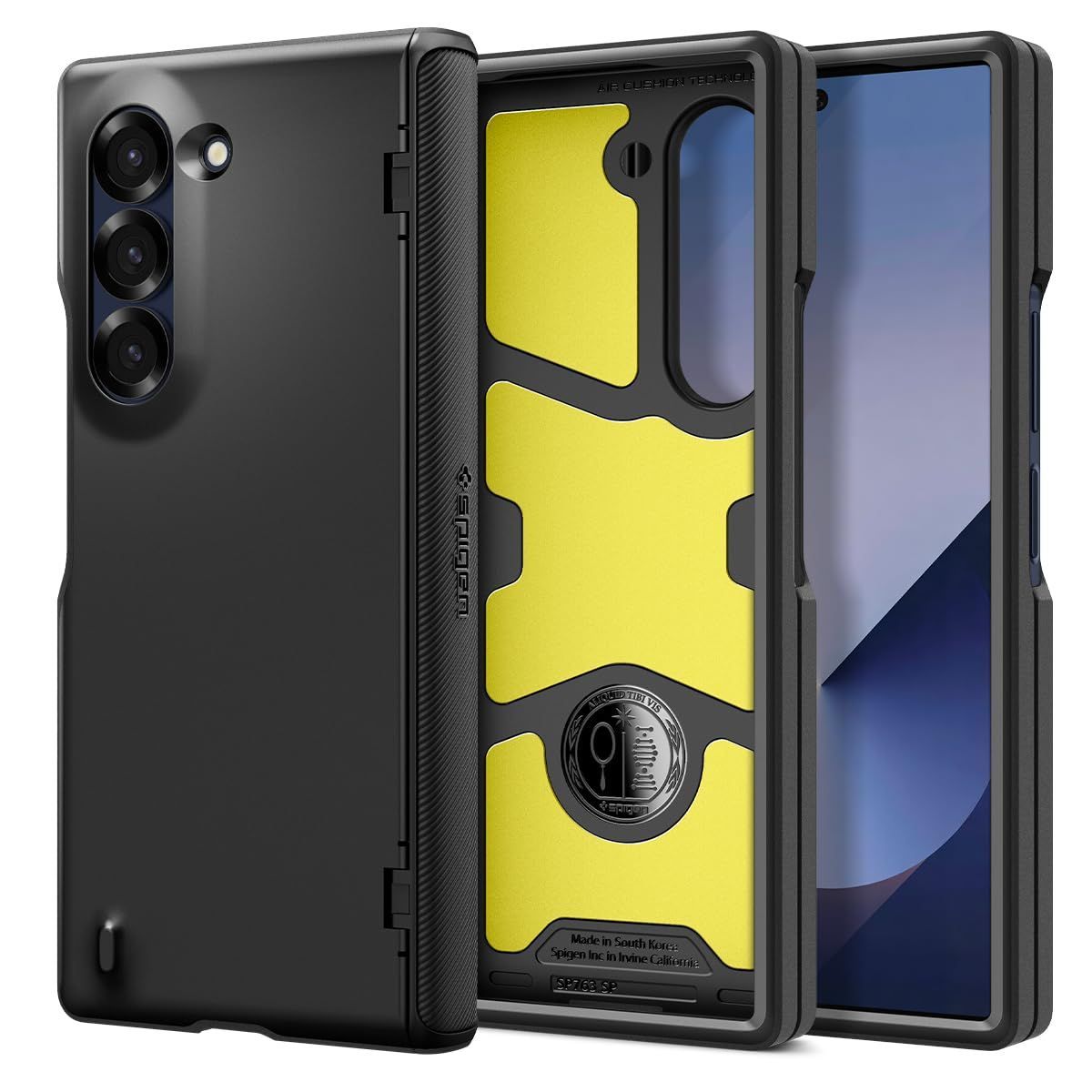 新着商品 Spigen Galaxy Z F 6 ケース 全面保護 フルカバー 3重構造 米軍MIL規格取得 耐衝撃 ワイヤレス充電対応 5 スリム アーマー プロ ACS07826 ブラック