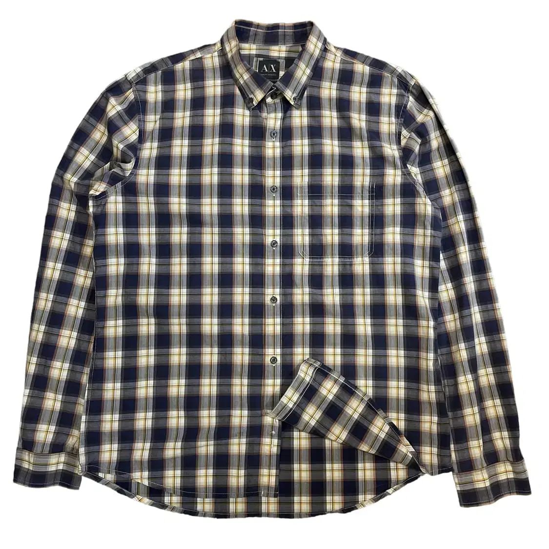 ARMANI(アルマーニ) ARMANI EXCHANGE(アルマーニ エクスチェンジ) カラーチェック カジュアル 長袖 シャツ