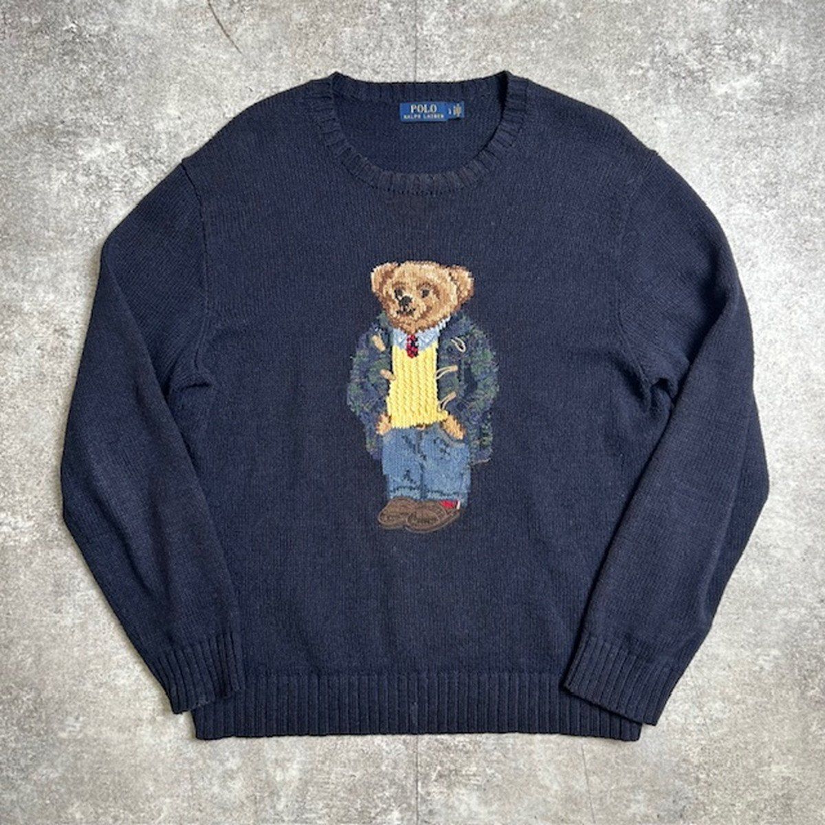 Polo by Ralph Lauren ポロベア ニットセーター 長袖 メンズ L 