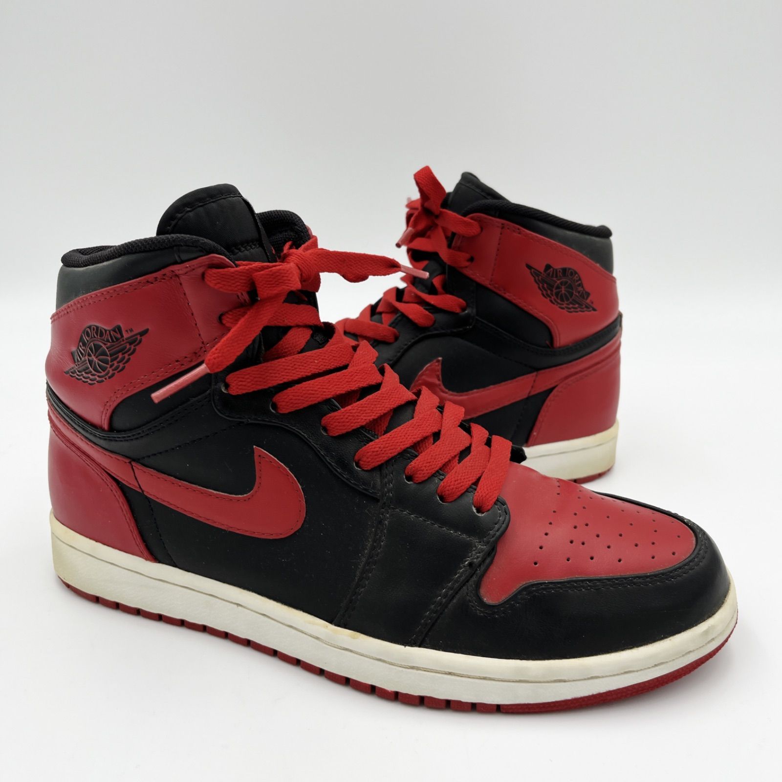 NIKE ナイキ AIR JORDAN 1 エア ジョーダン 1 AJ1 HIGH RETRO ハイ レトロ CHICAGO BULLS シカゴ ブルズ  332550-061 black varsity red 26.5cm 2009 SM-29 - メルカリ