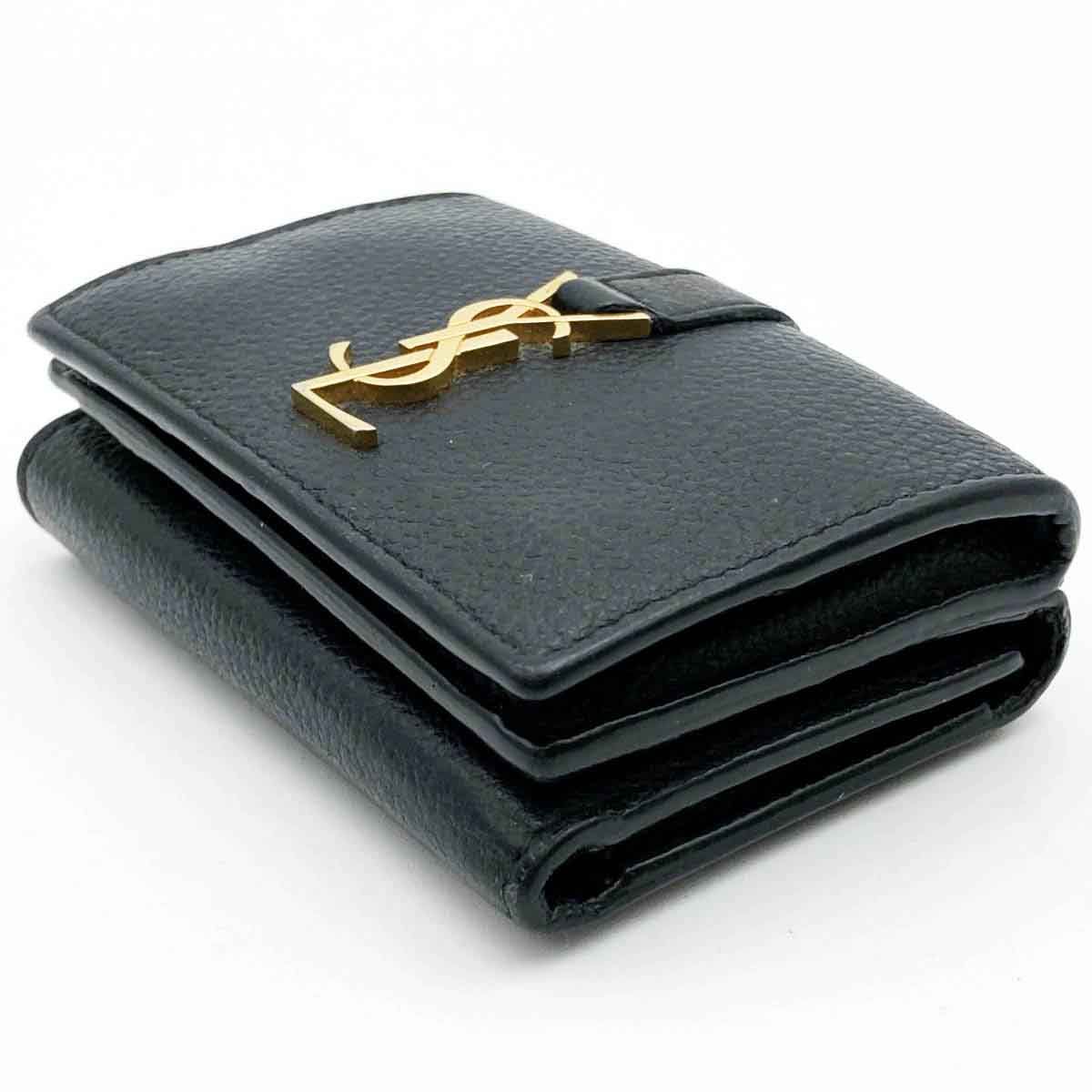 YVES SAINT LAURENT イヴ・サンローラン 三つ折り財布 財布 ミニ