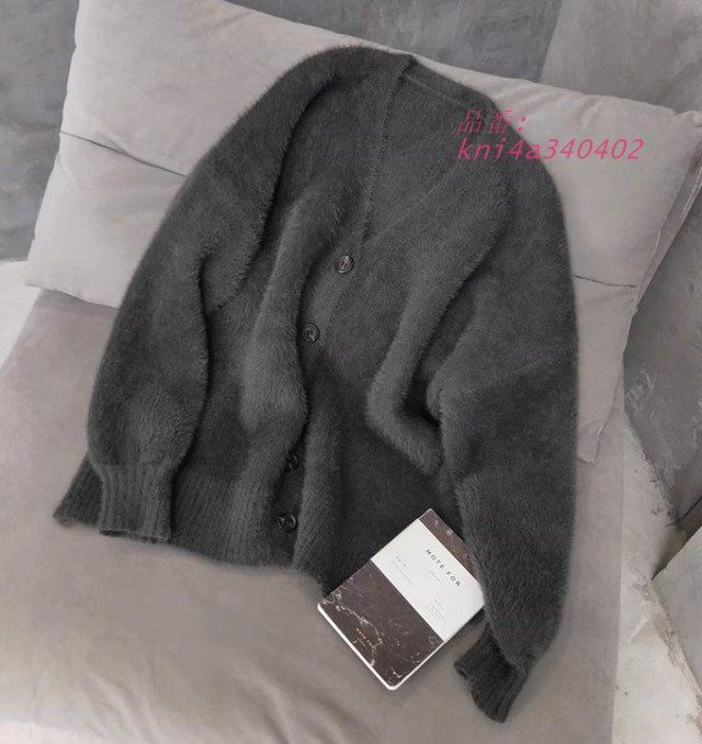  ニットカーディガン レディース Vネック トップス 秋冬 シャギーニット 3 L 赤 ミドル丈 大きいサイズ 長袖 黒 ショートカーディガン カジュアル kni 4 a 340402 半袖 カーディガン ボレロ アンサンブル