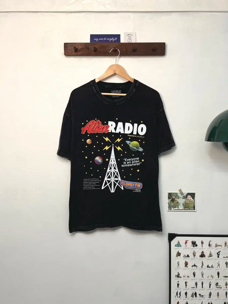 Cold Play Alien Radio T ー shirt ／ T96