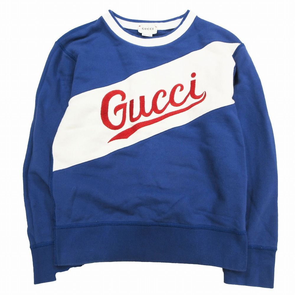グッチ GUCCI キッズ ロゴ 刺繍 スウェット トレーナー プル