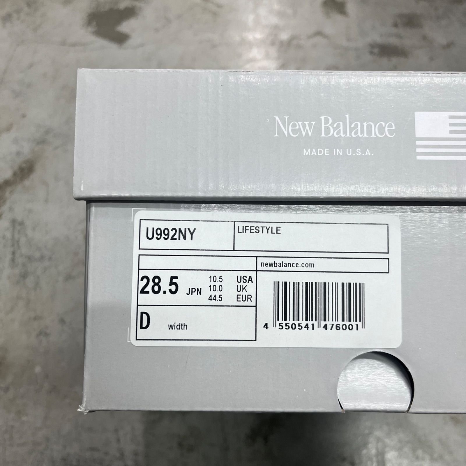 TO New Balance U992NY スニーカー ニューバランス 28.5cm 90464A4 