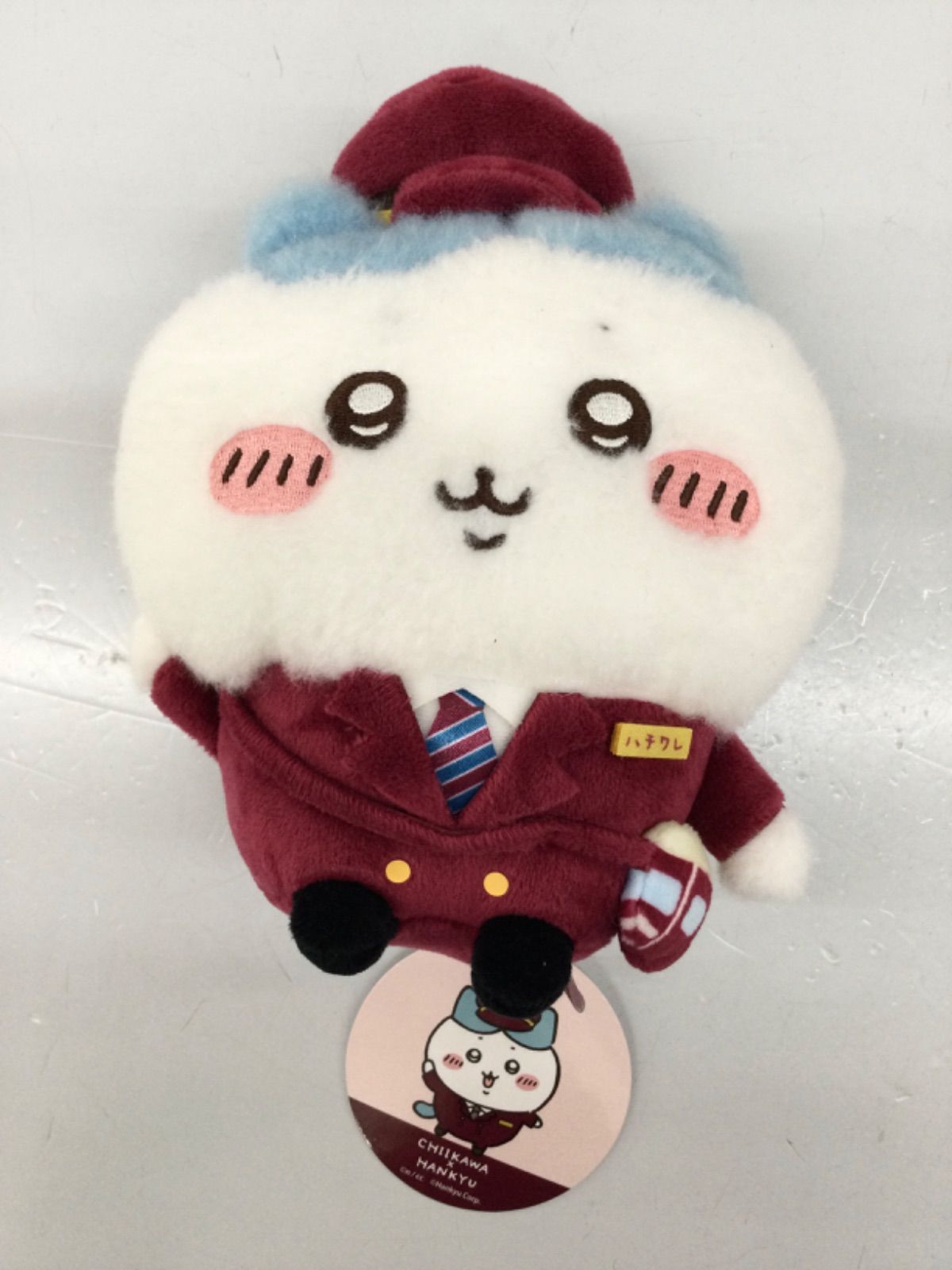 タグ付き美品 ちいかわ 阪急電車なほわほわぬいぐるみS ハチワレ