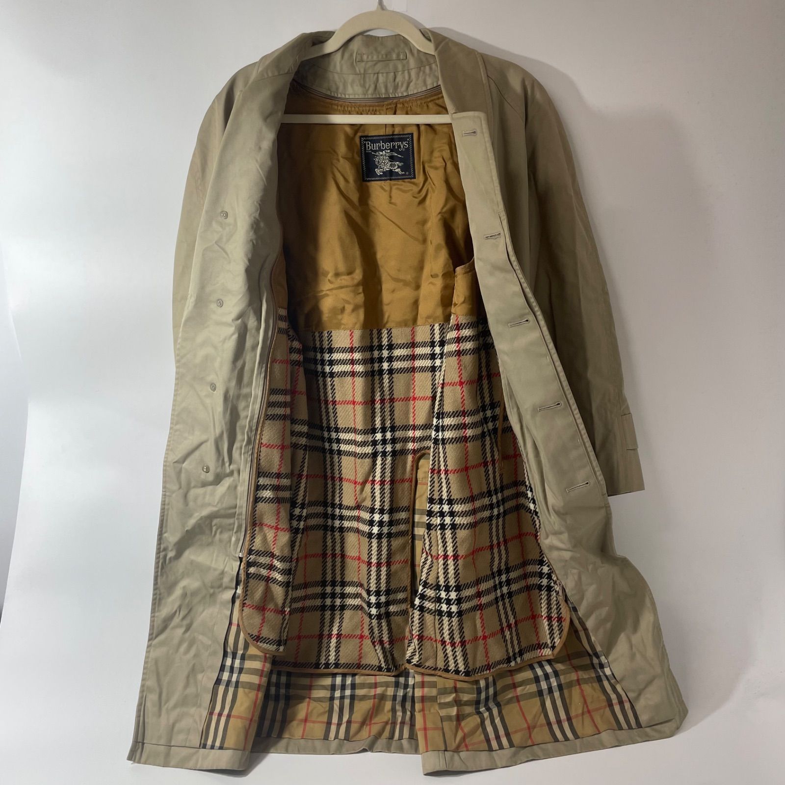 BURBERRY バーバリー ステンカラー コート　ライナー付き　ノバチェック M0916-9-F BURBERRY バーバリー ステンカラーコート ライナー