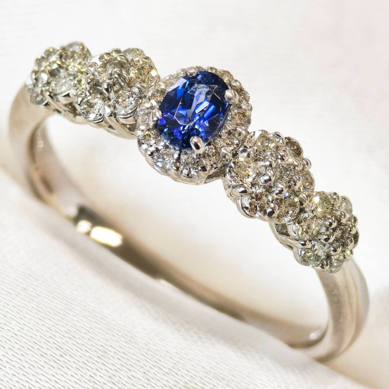 ベニトアイトのリング Pt900 ベニトアイト リング 0.069ct pt900 D0.02ct | fortejewelry