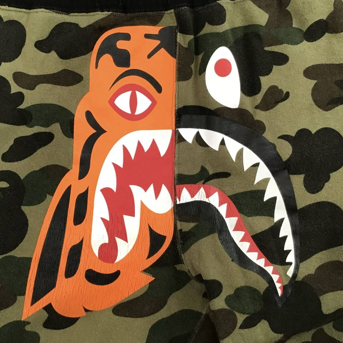 タイガー シャーク スウェットパンツ Mサイズ a bathing ape BAPE camo