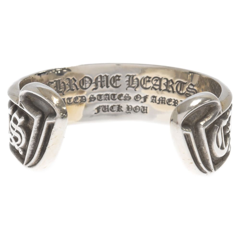 CHROME HEARTS (クロムハーツ) CH SCROLL LABEL BANGLE CH