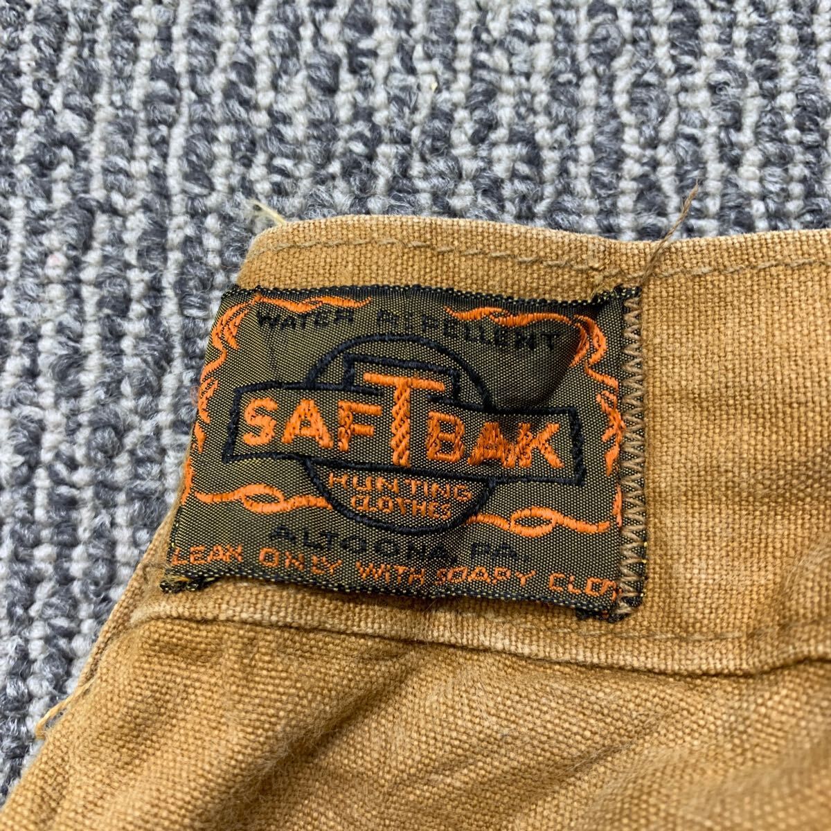 SAFTBACK ワークパンツ M～L ブラウン系 サフトバック ジップアップ