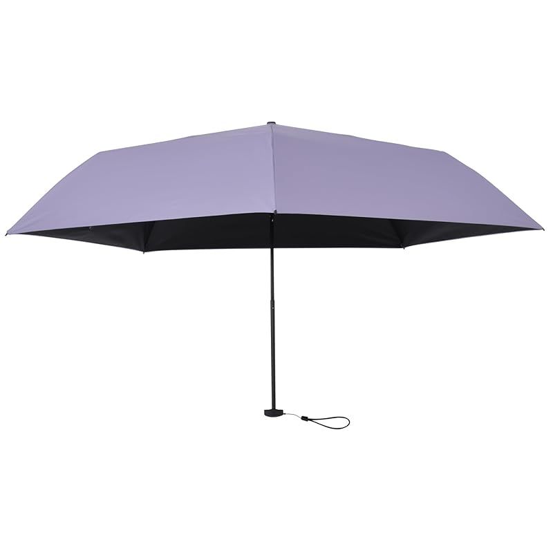 AMVEL アンベル 折りたたみ傘 HEATBLOCK pentagon 遮光 超軽量 142g コンパクト 収納 5cm×22cm カーボン骨 晴雨兼用 耐風 雨用 雨傘 撥水 UVカット 男女兼用 A1572 Ash Lavender 0