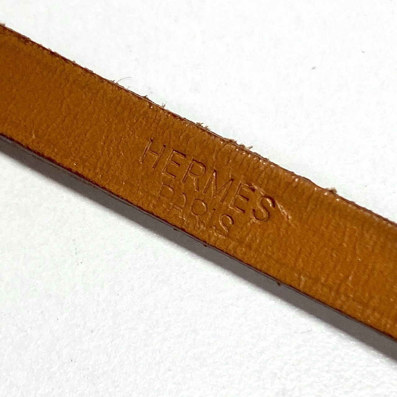 中古品】HERMES エルメス アピ3 レザーブレスレット Hバックル