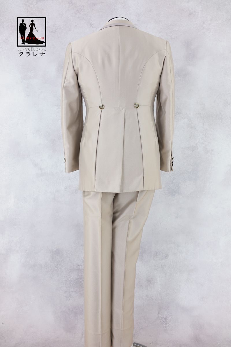 最高品質+最低価格! フォーマル衣装 タイ付き G CROSS タキシード AS MMm1270 サンドベージュ クラレナ 品 洋装 メンズ 燕尾服