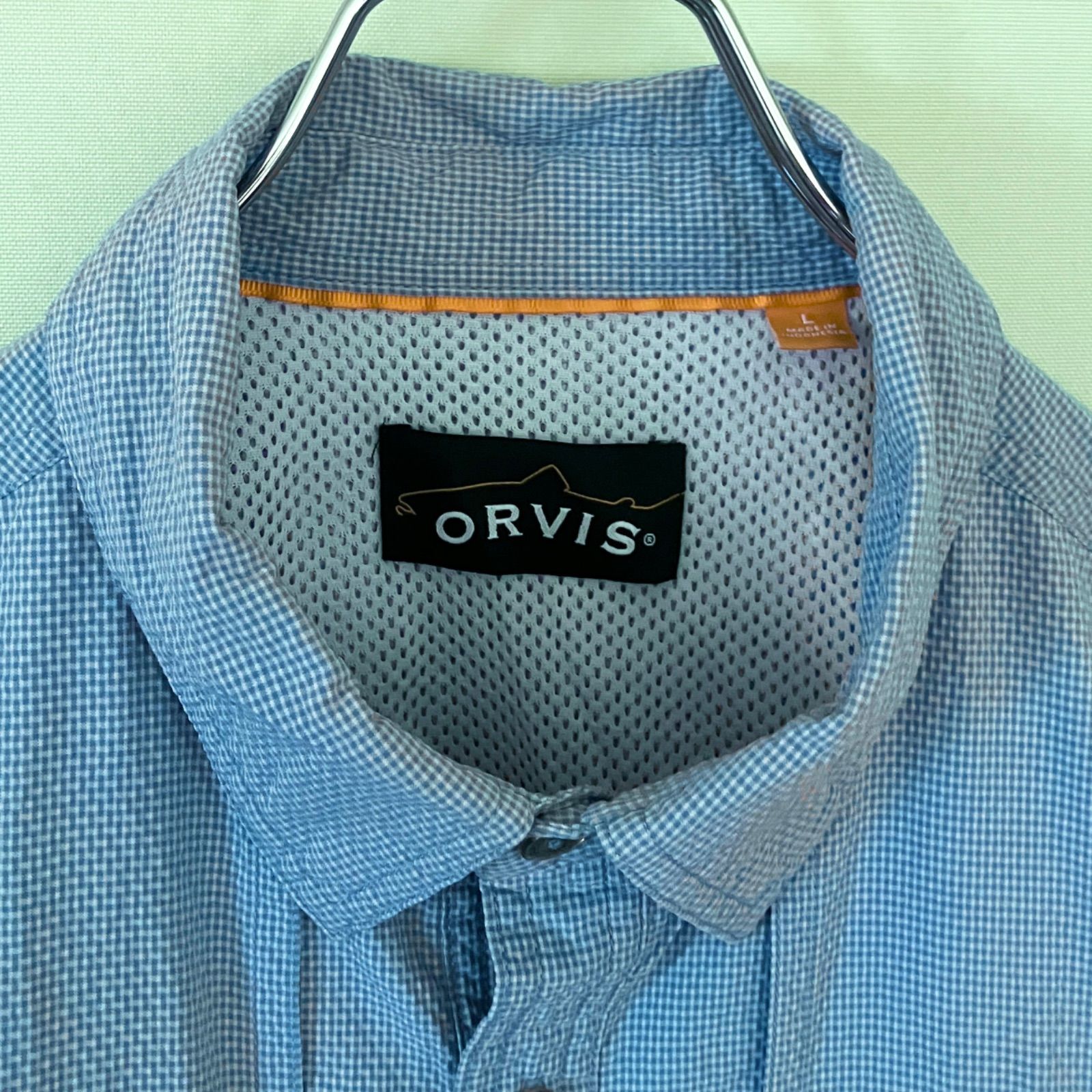 ORVIS オービス ギンガムチェックフィッシングシャツ テック ナイロン ORVIS オービス ギンガムチェックフィッシングシャツ テック