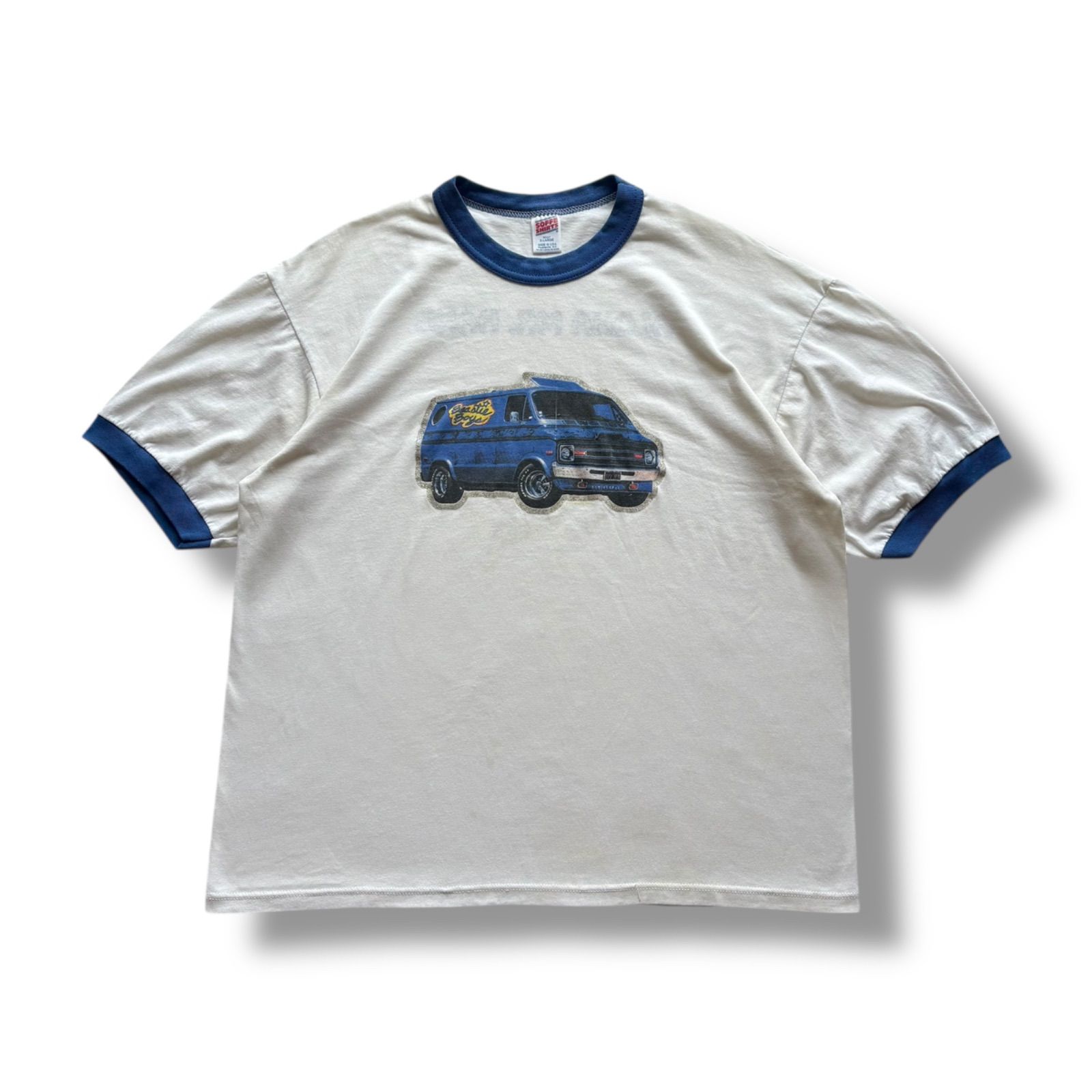 90s SOFFE “BEASTIE BOYS - ALOHA MR.HAND” S/S Ringer T-Shirt 