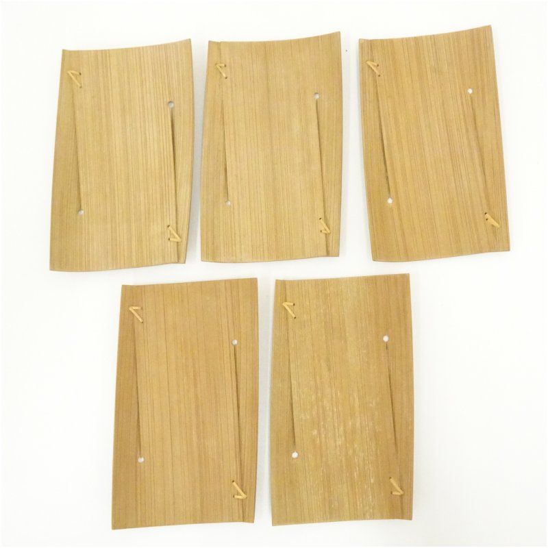 人間国宝 生野祥雲斎監修 比君亭工房造 竹銘々皿5客 共箱 茶器 菓子器 おしゃれ 和菓子 干菓子 主菓子 茶道 茶道具 お茶 小皿 骨董 茶会 抹茶 プレート