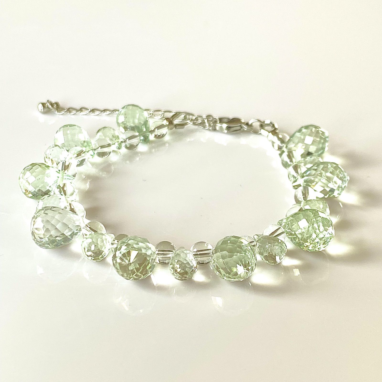 SA グレード グリーンアメシスト 光波動ブレスレット チェーンタイプ NEXPOTALLINN_EU