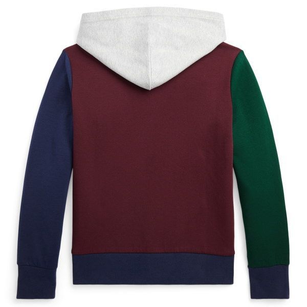 ラルフローレン ダブルニット ブロック プルパーカー