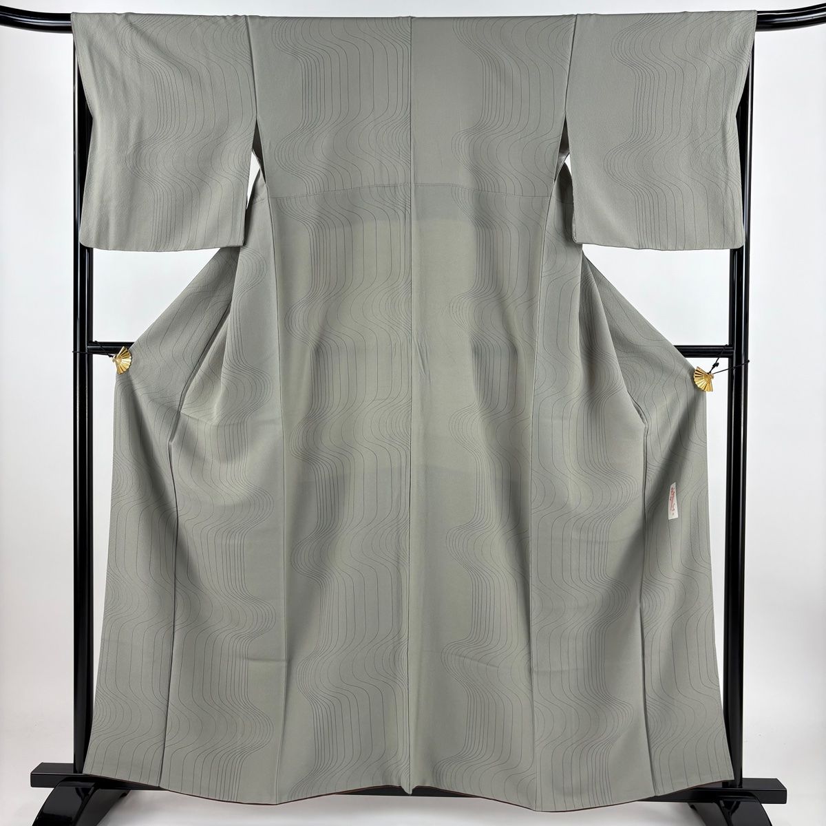 小紋 身丈163.5cm 裄丈65.5cm M 袷 辻村ジュサブロー 落款あり