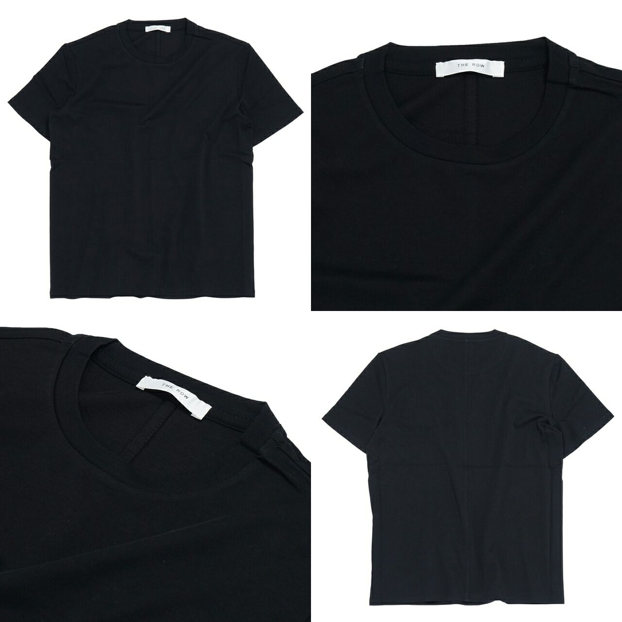 THE ROW - The Row ザ ロウ 852F911 Wesler コットン トップ Tシャツ レディース 上品 お洒落 無地 ブランドTシャツ 白 黒【返品不可】 BWH The Row ザ ロウ 852F911 Wesler コットン トップ Tシャツ レディース