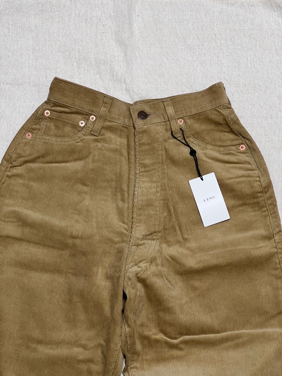 LUCY CORDUROY PANTS #BEIGE [L2002-PT003] _ LENO | リノ – ciacura