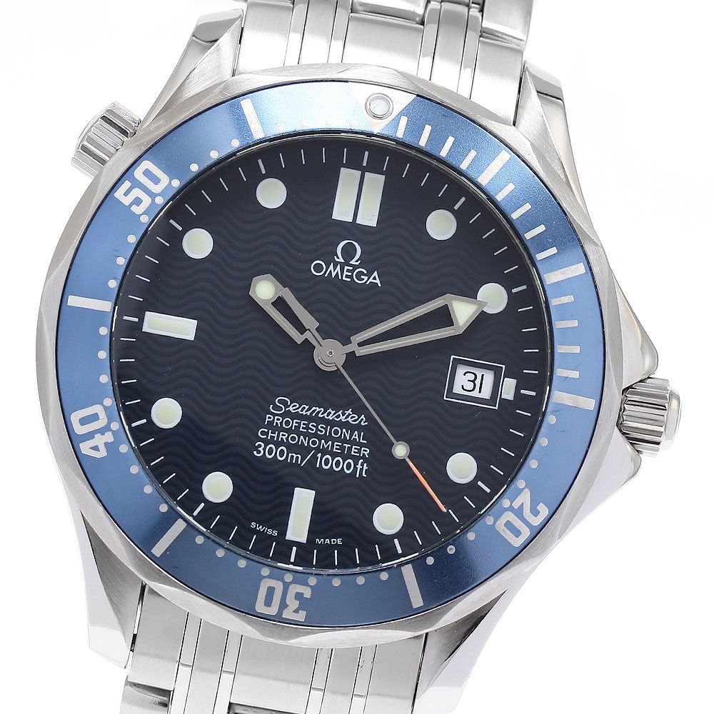 オメガ OMEGA 2531.80 シーマスター300 デイト 自動巻き メンズ保証書付き_883089