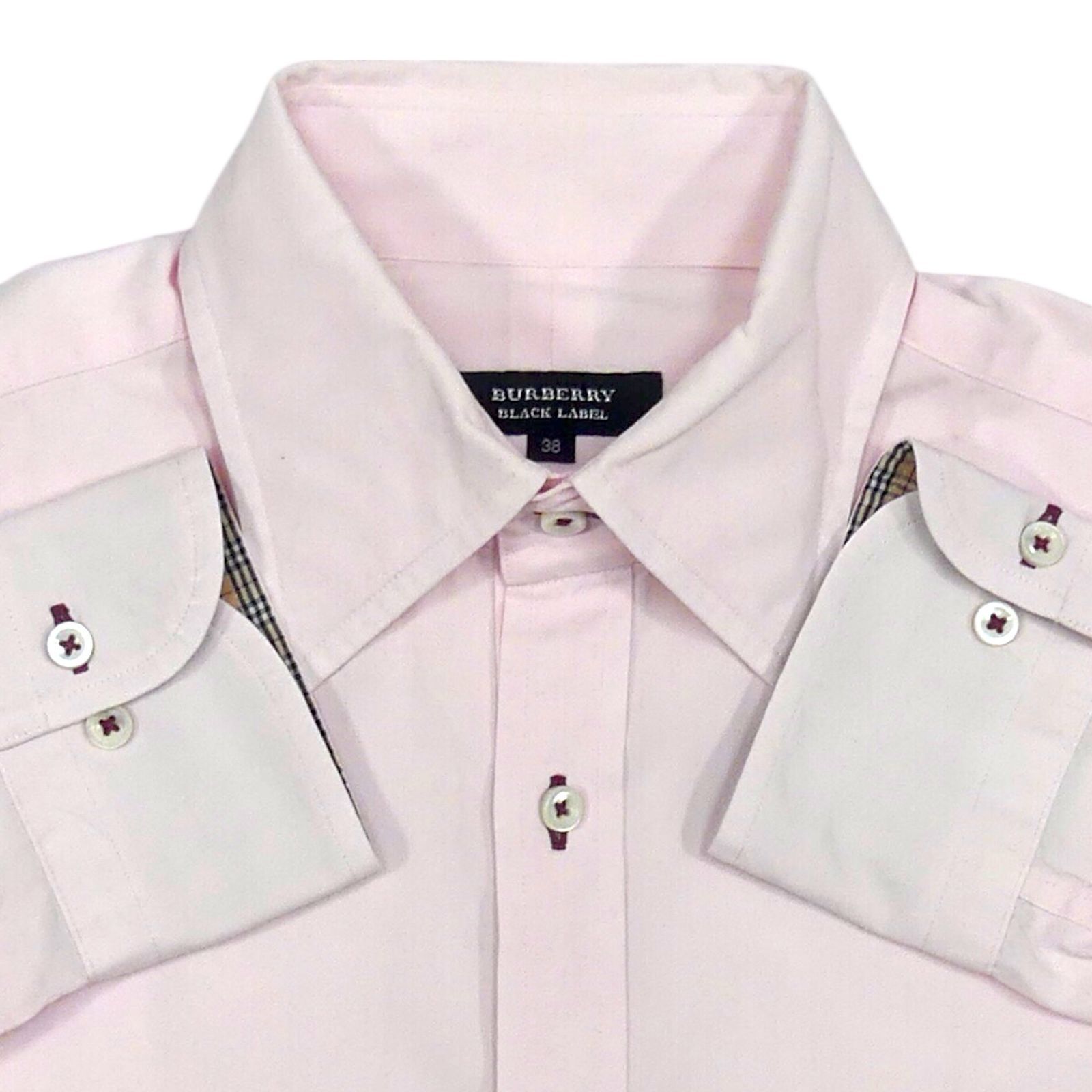 BURBERRY BLACK LABEL 廃盤 バーバリーブラックレーベル 長袖 シャツ M