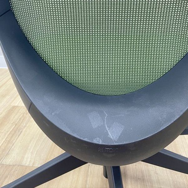 ノートチェア ローバック プレーンバックメッシュ オフィスチェア 肘無 イトーキ アイビーグリーン MARWIL-DEMENAGEMENTS_CH