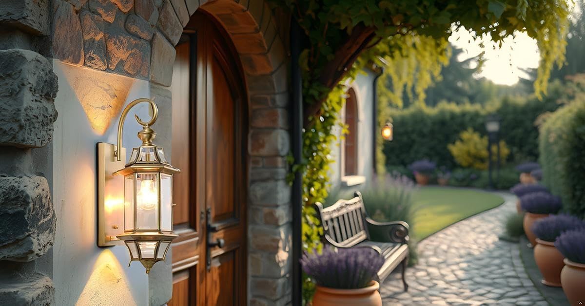 壁掛け照明 レトロ ブラケットライト 銅製 玄関照明 ブラケットライト おしゃれ アンティーク風 ポーチヴィンテージ 千飾 外灯 門灯 庭園灯 屋外 壁面用 照明器具 OLIVEOS_COM_TR