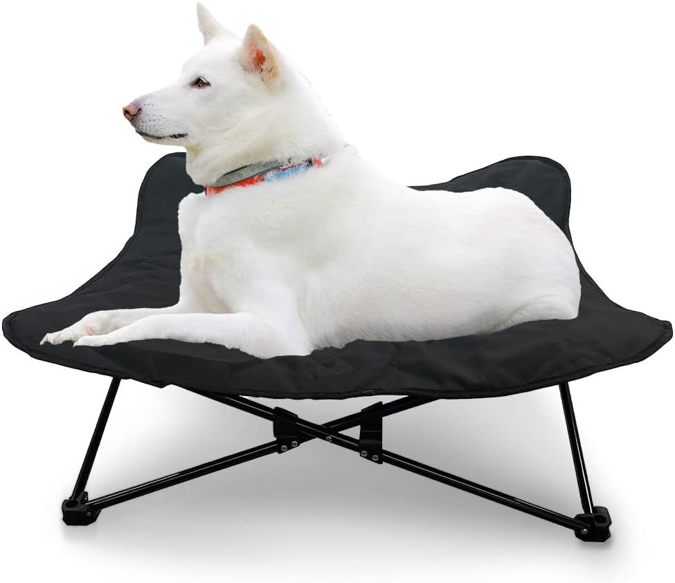 シンセーインターナショナル アイリスプラザ 犬用アウトドアベッド わんわんペットコット L 1011199014 ブラック