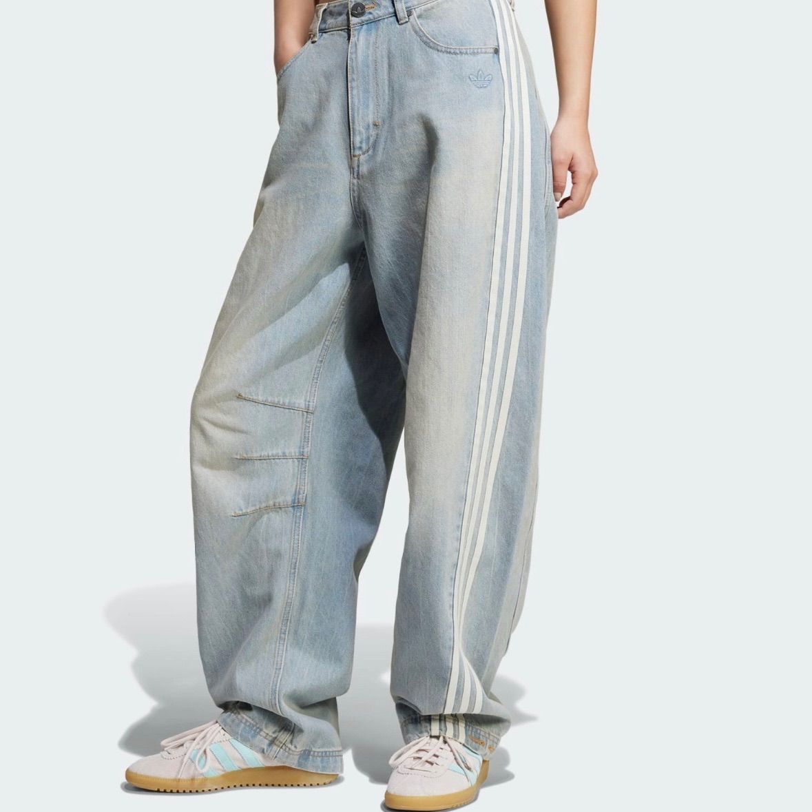 アディレニウム シーズン3 ジップウォッシュド デニムパンツ サイズ30ブルー adidas Originals - 新品24⭐️アディレニウム シーズン3 ジップ