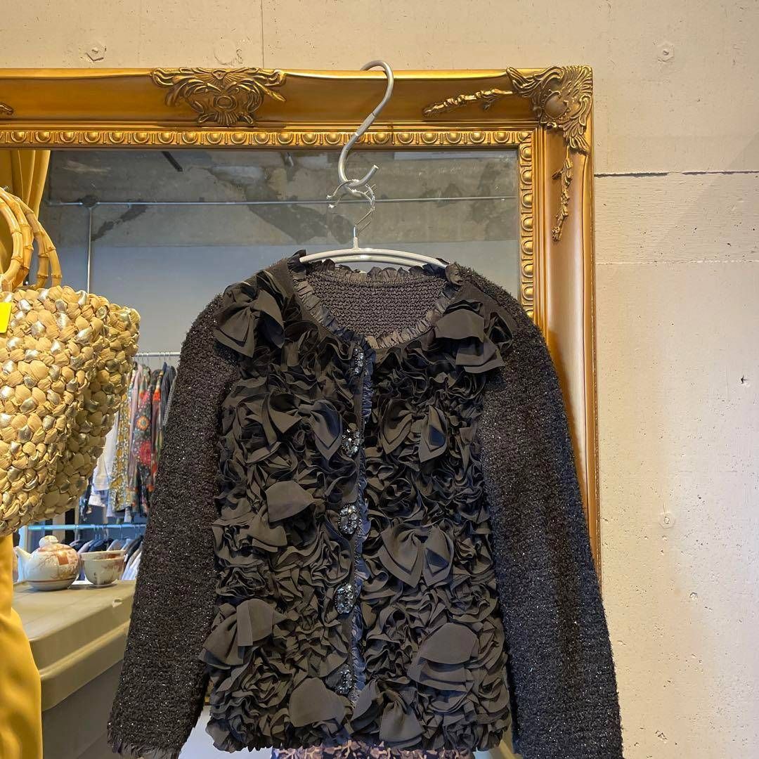 29 NOKO OHNO リボン リーフ テクスチャ ポップコーン プリーツ
