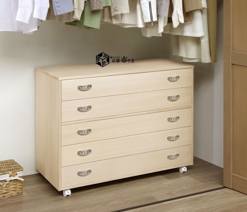 大川家具 ランドリー収納 チェスト 脱衣所 幅50cm ホワイト d4628