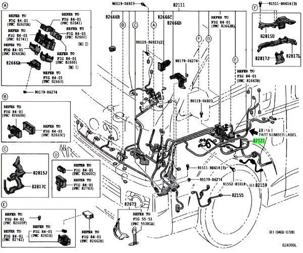 トヨタ 純正 ハイエース レジアスエース エンジン ワイヤ NO.2 Wire Engine TOYOTA LEXUS Genuine JDM メーカー純正品
