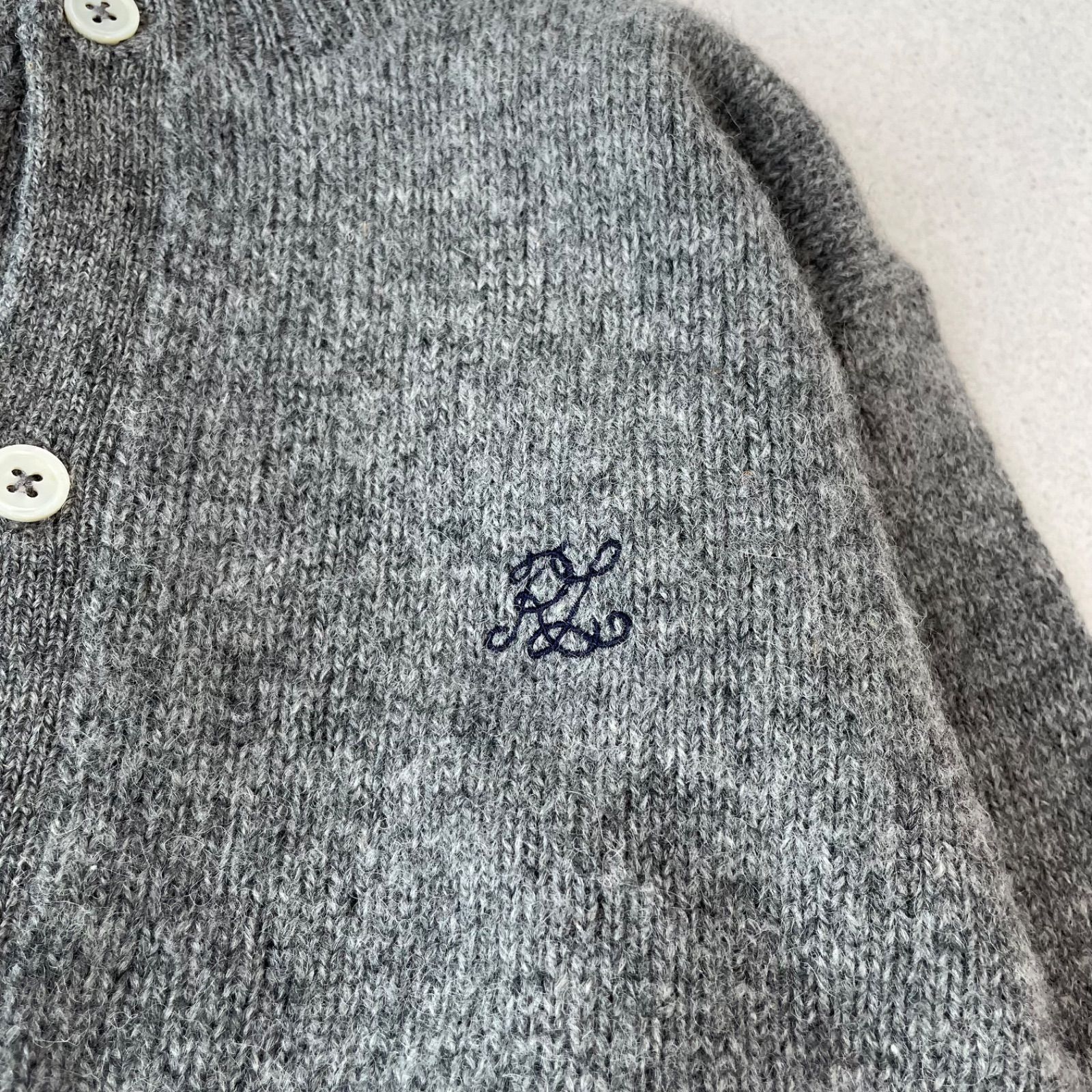 RALPH LAUREN ラルフローレン RLロゴ刺繍 ニットカーディガン
