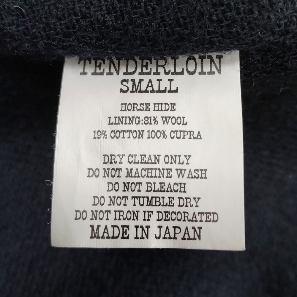 TENDERLOIN テンダーロイン T-HIDE S ショールカラー ホースハイド