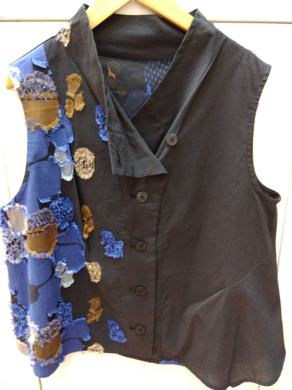 M17 慈雨 ジウ トップス ベスト 立体的刺繍 綿 ウール