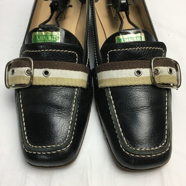 COACH コーチ イタリア製 ビットモカシン ビジネスシューズ〈黒/BLACK